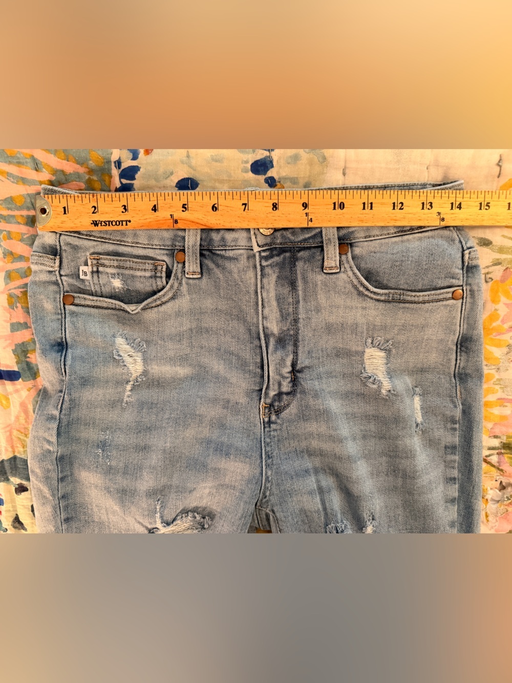 JUDY BLUE 9/29 High-Rise Tummy Control Top Ripped Skinny Jeans - Picture 7 of 11
